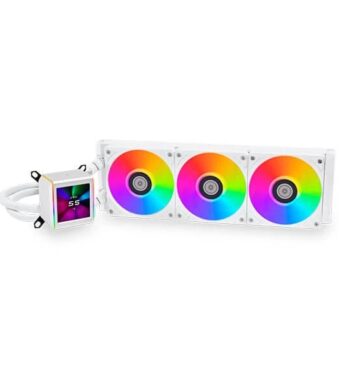 Lian Li Galahad II LCD ARGB 360mm CPU Liquid Cooler (White)