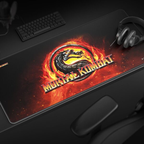 Cybeart | Mortal Kombat Gaming Desk Mat (XXL - 900x400x4mm) | Waterproof, Never Slip Base, Stitched Edges, Esports Grade