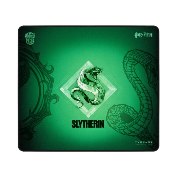 Cybeart | Slytherin Gaming Mouse Pad (Large - 450x400x4mm) | Waterproof, Never Slip Base, Stitched Edges, Esports Grade