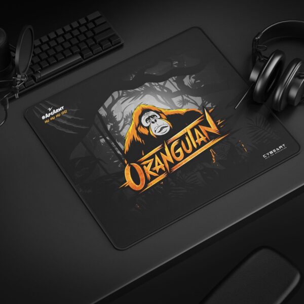Cybeart | Orangutan Esports Gaming Mouse Pad (Large - 450x400x4mm) | Waterproof, Never Slip Base, Stitched Edges, Esports Grade