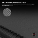 Cybeart | Ghost (Black) Gaming Mouse Pad (Medium - 300x250x4mm) | Waterproof, Never Slip Base, Stitched Edges, Esports Grade - Image 2