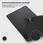 Cybeart | Ghost (Black) Gaming Mouse Pad (Medium - 300x250x4mm) | Waterproof, Never Slip Base, Stitched Edges, Esports Grade - Image 3