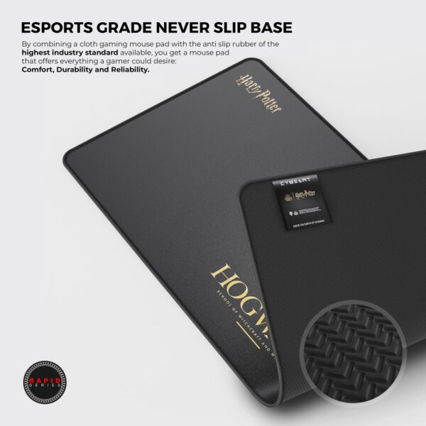 Cybeart | Hogwarts Gaming Mouse Pad (Large - 450x400x4mm) | Waterproof, Never Slip Base, Stitched Edges, Esports Grade - Image 3