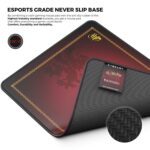 Cybeart | Gryffindor Classic Gaming Mouse Pad (Large - 450x400x4mm) | Waterproof, Never Slip Base, Stitched Edges, Esports Grade - Image 3