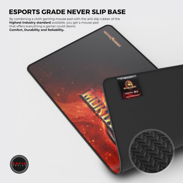 Cybeart | Mortal Kombat Gaming Desk Mat (XXL - 900x400x4mm) | Waterproof, Never Slip Base, Stitched Edges, Esports Grade - Image 3