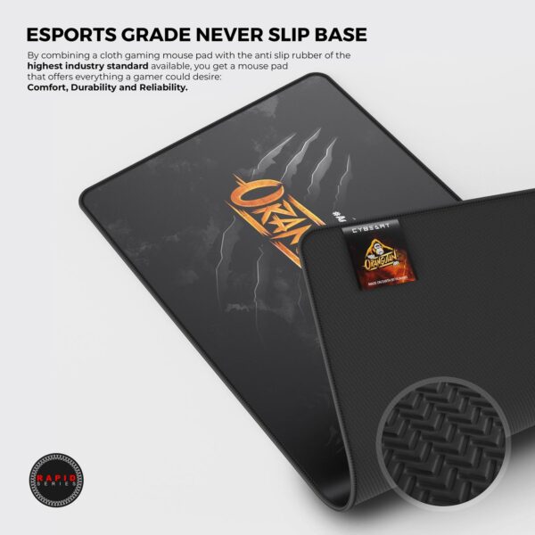 Cybeart | Orangutan Esports Gaming Desk Mat (XXL - 900x400x4mm) | Waterproof, Never Slip Base, Stitched Edges, Esports Grade - Image 3