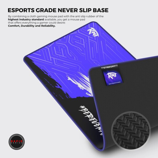 Cybeart | Revenant Esports Gaming Mouse Pad (Large - 450x400x4mm) | Waterproof, Never Slip Base, Stitched Edges, Esports Grade - Image 5