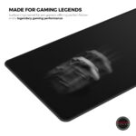 Cybeart | Ghost (Black) Gaming Mouse Pad (Medium - 300x250x4mm) | Waterproof, Never Slip Base, Stitched Edges, Esports Grade - Image 4