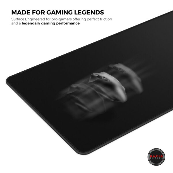 Cybeart | Ghost (Black) Gaming Mouse Pad (Medium - 300x250x4mm) | Waterproof, Never Slip Base, Stitched Edges, Esports Grade - Image 4