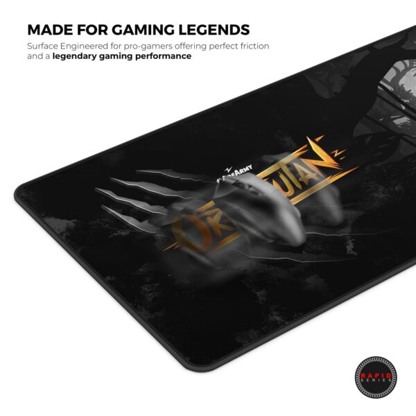Cybeart | Orangutan Esports Gaming Desk Mat (XXL - 900x400x4mm) | Waterproof, Never Slip Base, Stitched Edges, Esports Grade - Image 4