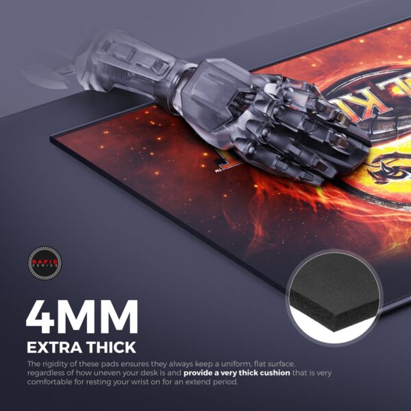 Cybeart | Mortal Kombat Gaming Mouse Pad (Large - 450x400x4mm) | Waterproof, Never Slip Base, Stitched Edges, Esports Grade - Image 6