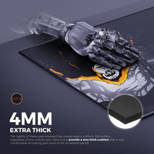 Cybeart | Orangutan Esports Gaming Mouse Pad (Large - 450x400x4mm) | Waterproof, Never Slip Base, Stitched Edges, Esports Grade - Image 6