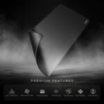 Cybeart | Ghost (Black) Gaming Mouse Pad (Large - 450x400x4mm) | Waterproof, Never Slip Base, Stitched Edges, Esports Grade - Image 2