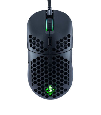 Cosmic Byte Kilonova PRO 3389IC RGB Wired Gaming Mouse with Pixart 3389 Sensor, Ultra Lightweight 73grams, Adjustable Weights, Paracord Cable, Replaceable Top Cover and Side Buttons