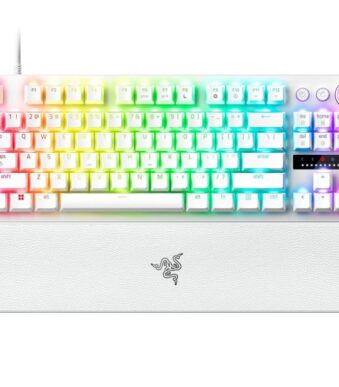 Razer Huntsman V3 Pro Tenkeyless Analog Optical Esports Wired Gaming Keyboard (White)