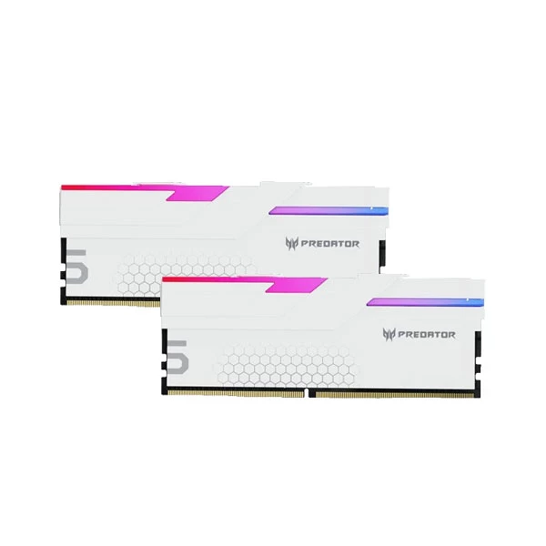 Acer Predator Hermes RGB Series 32GB (16GBx2) DDR5 7200MHz Desktop Ram (White) BL.9BWWR.405