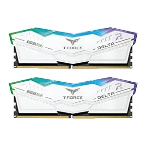TeamGroup T-Force Delta RGB 32GB (16GBx2) DDR5 5600MHz Ram Cl32  White