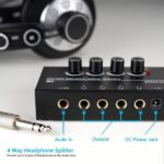 Fifine N6 – Headphone Amplifier With Stereo Output And Individual Volume Controls