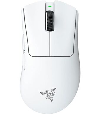 Razer DeathAdder V4 Pro Wireless Gaming Mouse (White)