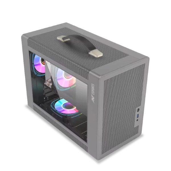 Ant Esports Box C Air (M-ATX) Mid Tower Cabinet (Grey)