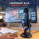 Logitech Blue Yeti USB Microphone for Recording, Streaming, Gaming, Podcasting on PC and Mac - Midnight Blue - Image 3