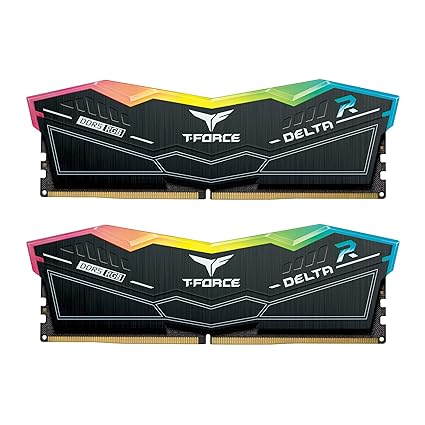 TeamGroup T-Force Delta RGB 32GB (16GBx2) DDR5 5600MHz Ram Black