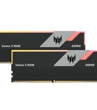 Acer Predator Vesta II RGB 32GB (16GBx2) 7200MHz DDR5 CL34 RGB RAM Memory (BL.9BWWR.363)