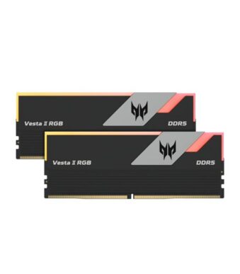 Acer Predator Vesta II RGB DDR5 64GB (2x32GB) 6000Mhz Desktop Ram (Black)