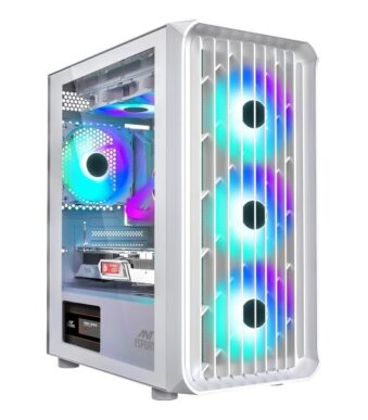 Ant Esports 205 Air ARGB Gaming Cabinet (White)