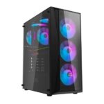 Ant Esports 220 Air Auto RGB (ATX) Mid Tower Cabinet (Black) - Image 5