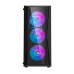 Ant Esports 220 Air Auto RGB (ATX) Mid Tower Cabinet (Black) - Image 3