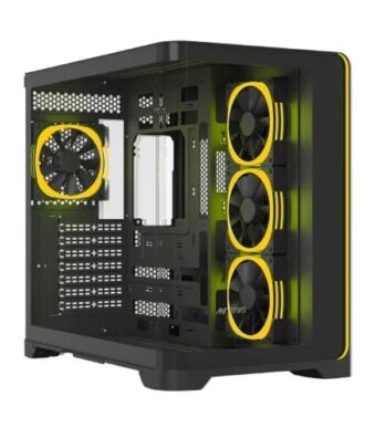 Ant Esports Crystal ARC ARGB ATX Mid Tower Case (Black)
