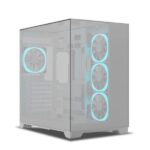 Ant Esports Crystal Mirror ATX Mid Tower Case (White)