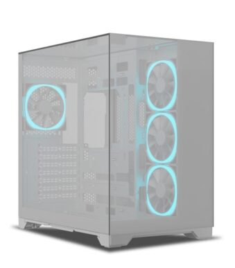 Ant Esports Crystal Mirror ATX Mid Tower Case (White)