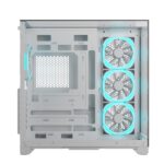 Ant Esports Crystal Mirror ATX Mid Tower Case (White) - Image 3