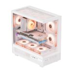 Ant Esports Crystal X6 ARGB (ATX) Mid Tower Cabinet (White) - Image 3