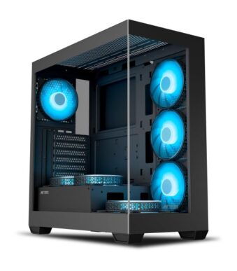 Ant Esports Crystal X7 ATX Gaming Cabinet with Type-C (Black)