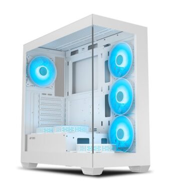 Ant Esports Crystal X7 ATX Gaming Cabinet with Type-C (White)