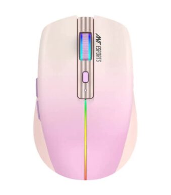 Ant Esports GM400W RGB Wireless Gaming Mouse (Light Pink)