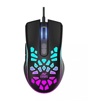 Ant Esports GM80 Wired Gaming Mouse (3600 DPI, Optical Sensor, Black)