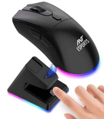 Ant Esports GM900 Pro Gaming Mouse with Charging Dock (Black)