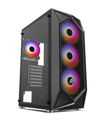 Ant Esports ICE-150TG Mesh (ATX) Mid Tower Cabinet (Black)