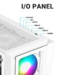 Ant Esports ICE-170TG (ATX) Mid Tower Cabinet (White) - Image 2