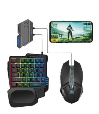 Ant Esports MG401 4-In-1 Wireless Mobile Gaming Combo (Black)