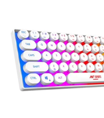 Ant Esports MK1500 Mini Retro Wireless Gaming Keyboard Membrane Switches