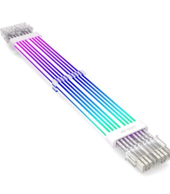 Ant Esports Neon Glow 8Pin X 2 Argb Psu 18Awg Cable Extensions
