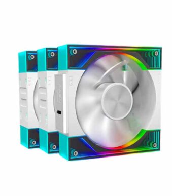 Ant Esports Quartzflow 120mm ARGB 3 Pack Case Fan Kit (White)