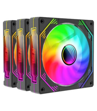 Ant Esports SCIFLOW 120mm 3-in-1 Case Fan Kit ARGB (Black)