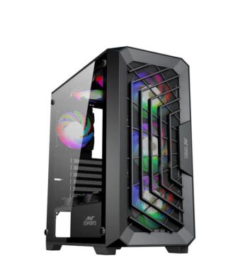 Ant Esports SX5 Mid-Tower Gaming Cabinet Black