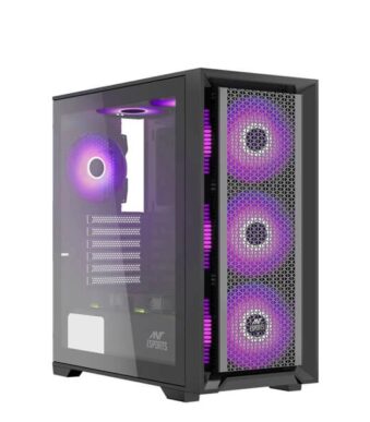 Ant Esports SX7 Auto RGB (ATX) Mid Tower Cabinet (Black)